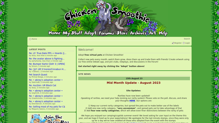 Chicken Smoothie Landing Page