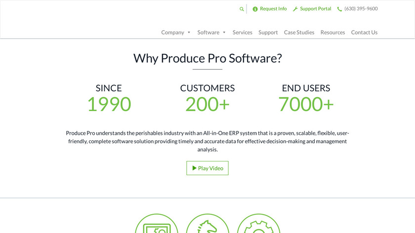 Produce Pro Software Landing Page