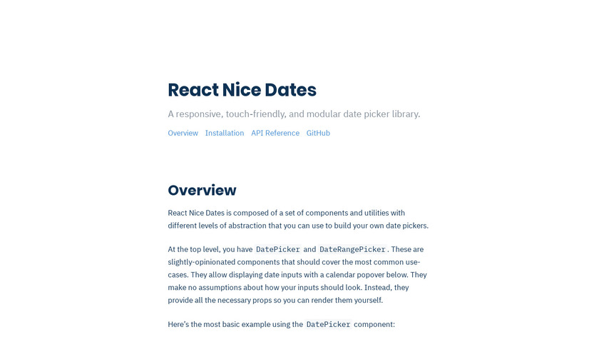 React Nice Dates Landing Page