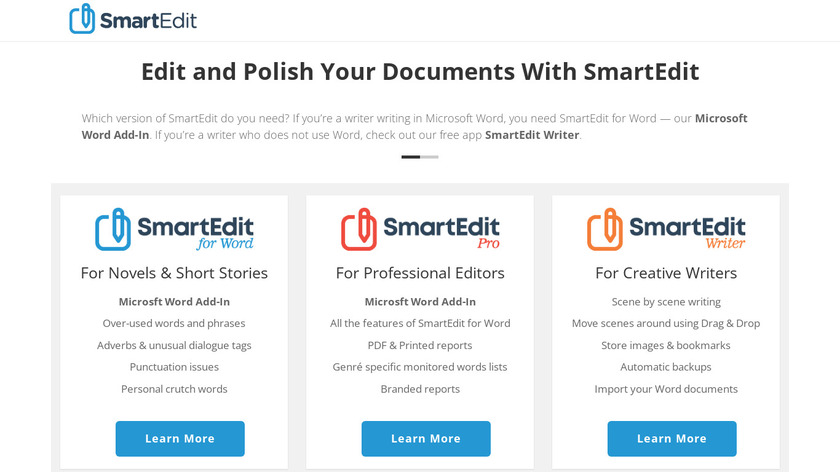 SmartEdit Landing Page