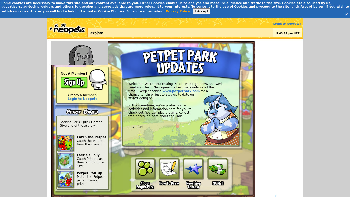 PetPet Park Landing page