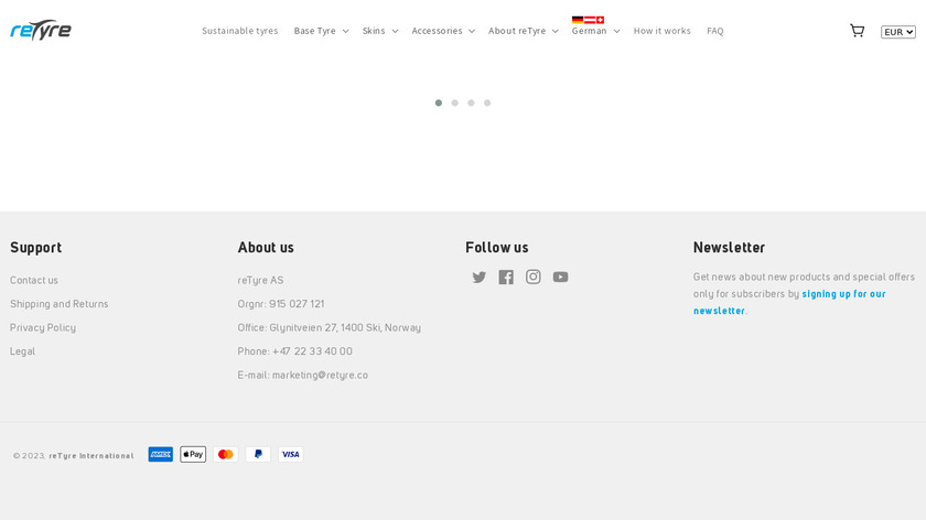 reTyre Landing Page