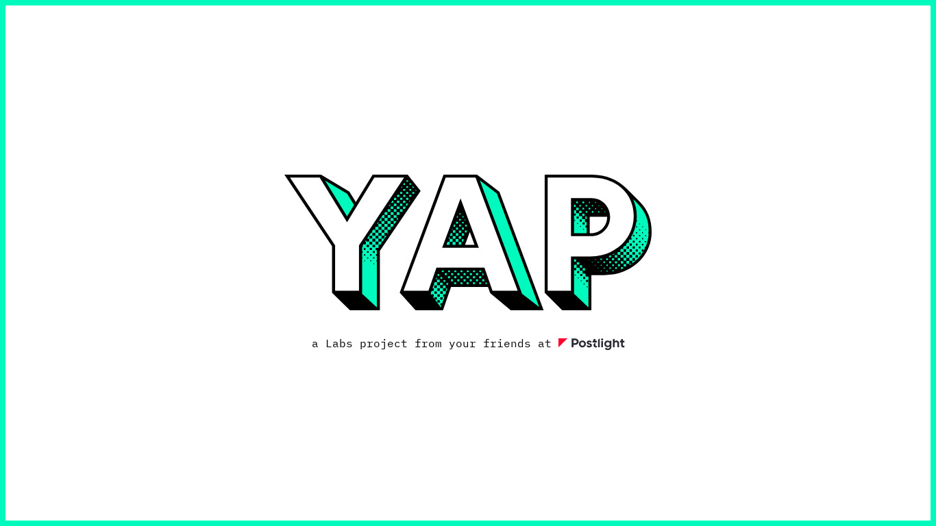 Yap Chat Landing page