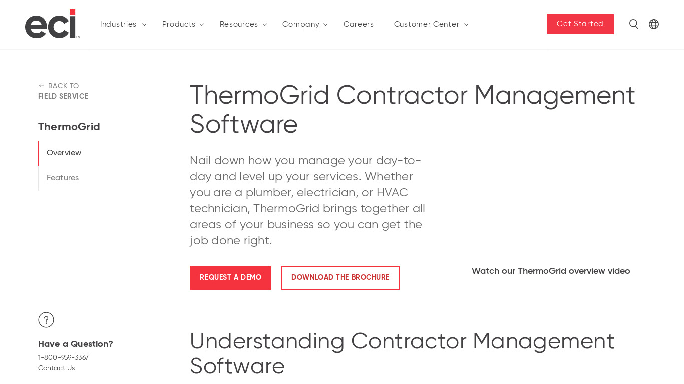 ThermoGRID Landing page
