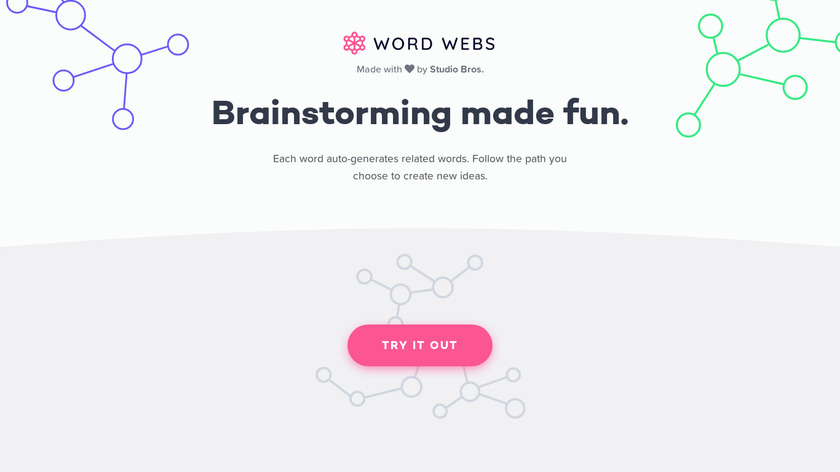 Word Webs Landing Page