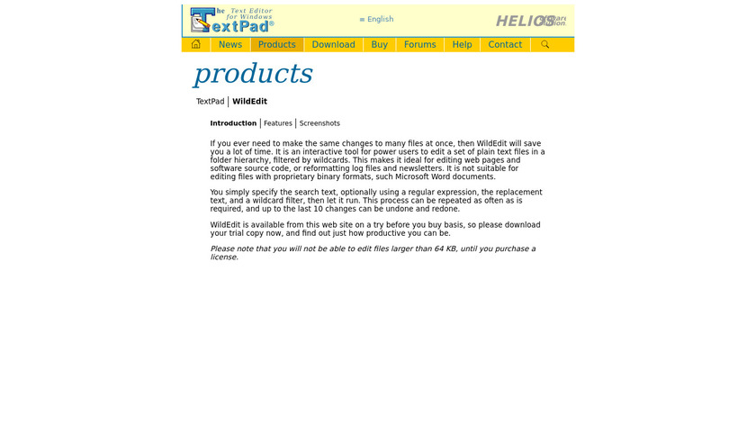 WildEdit Landing Page
