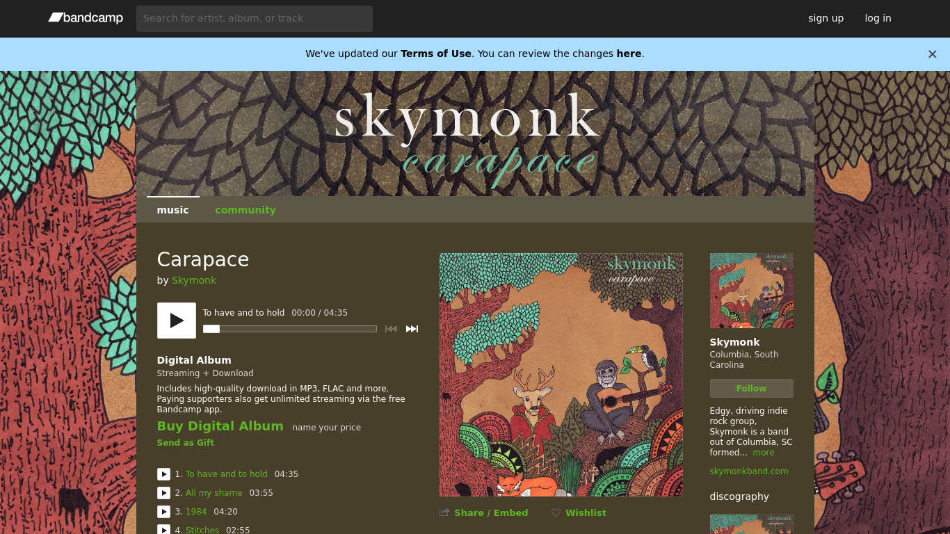 SkyMonk Landing page