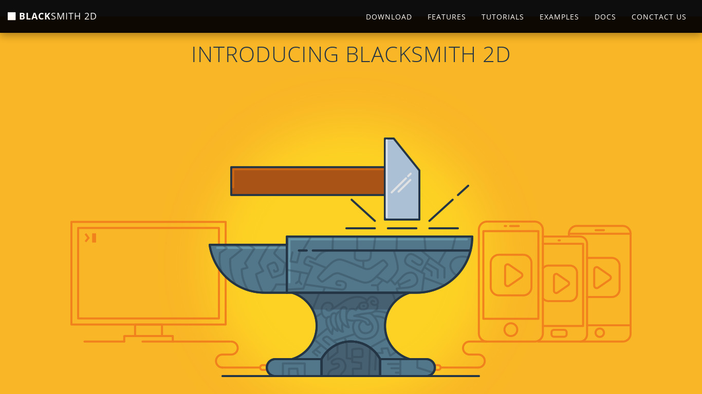 Blacksmith 2D Landing page