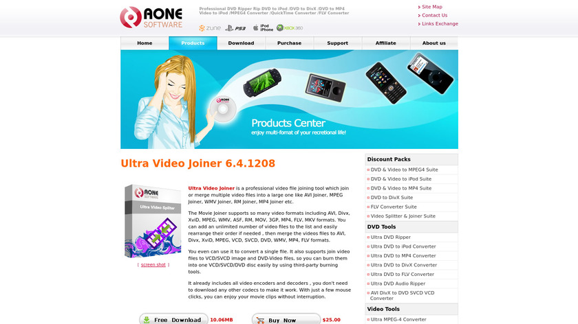 Ultra Video Joiner Landing Page