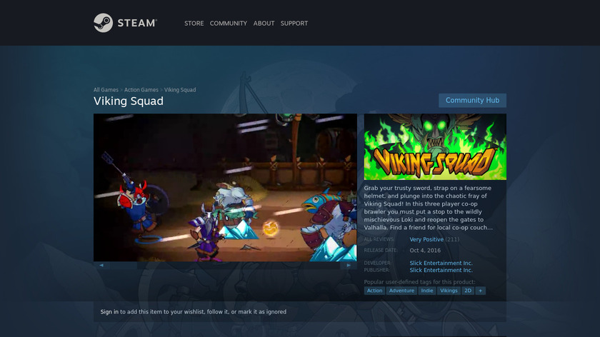Viking Squad Landing Page