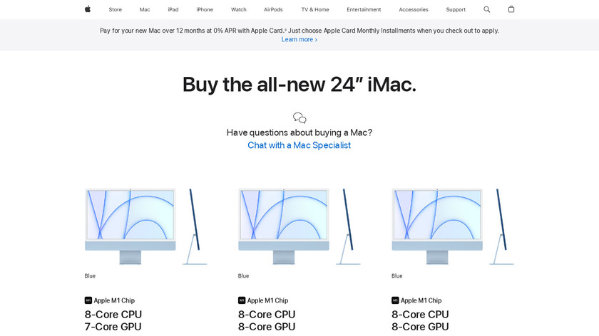 Apple iMac (27-inch) Landing Page