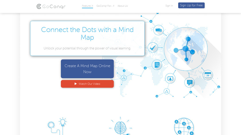 GoConqr Mind Map Landing Page