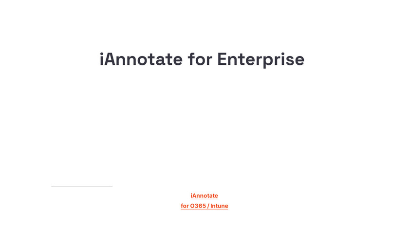 iAnnotate Enterprise Landing Page