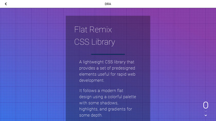 Flat Remix CSS screenshot