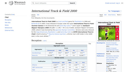 International Track and Field 2000 image