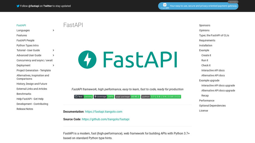 FastAPI Landing Page
