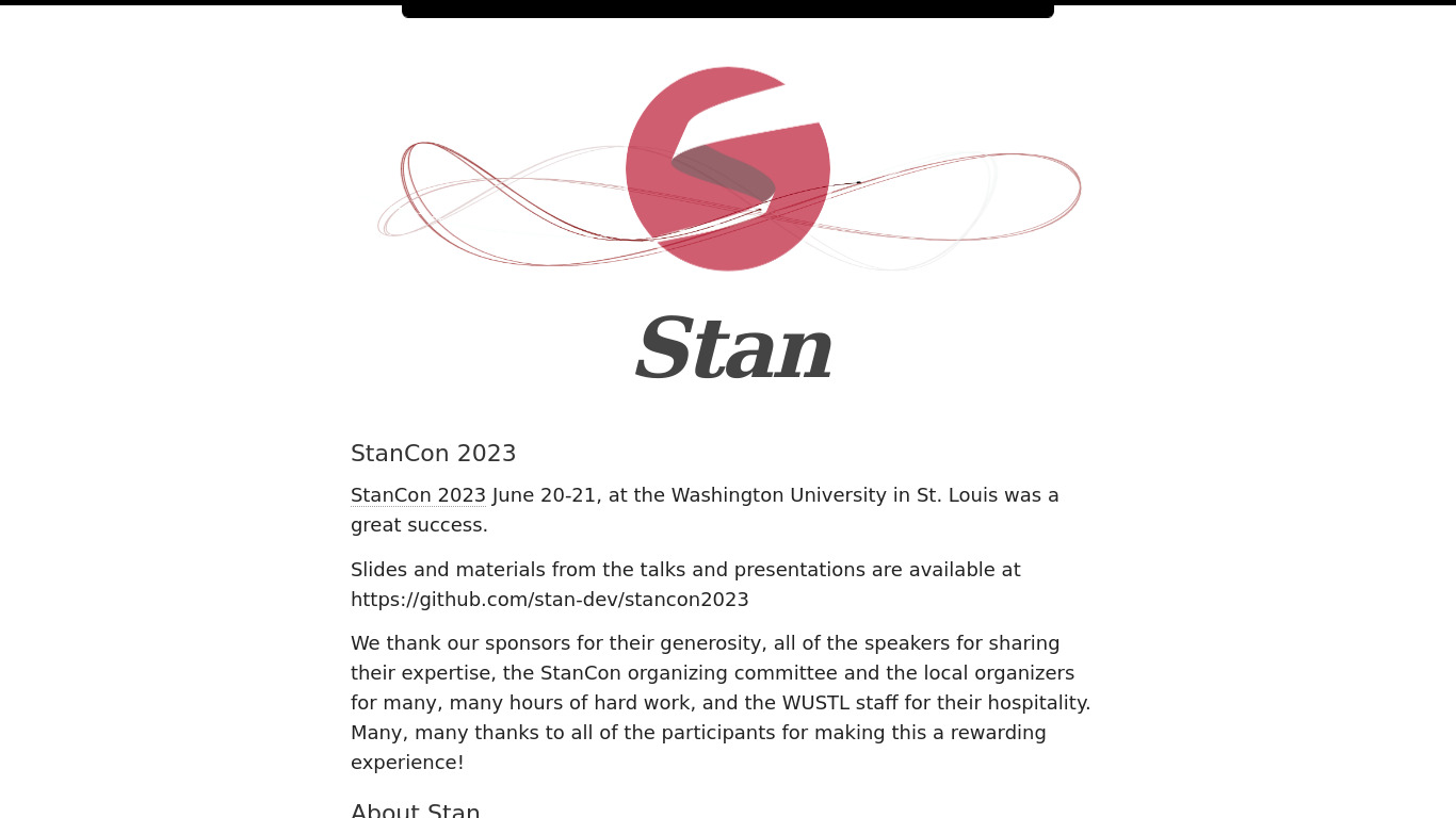 MC Stan Landing page