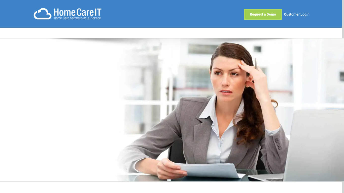 Home Care IT Landing page