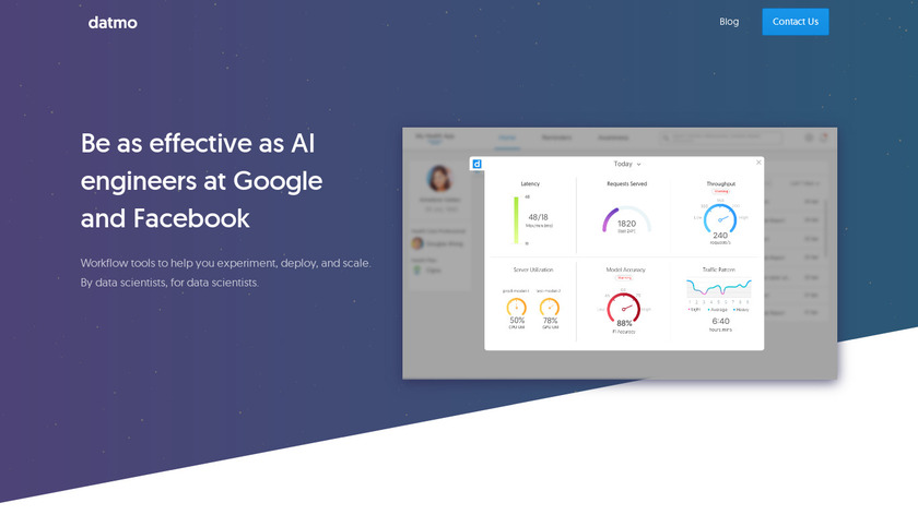 Datmo Landing Page
