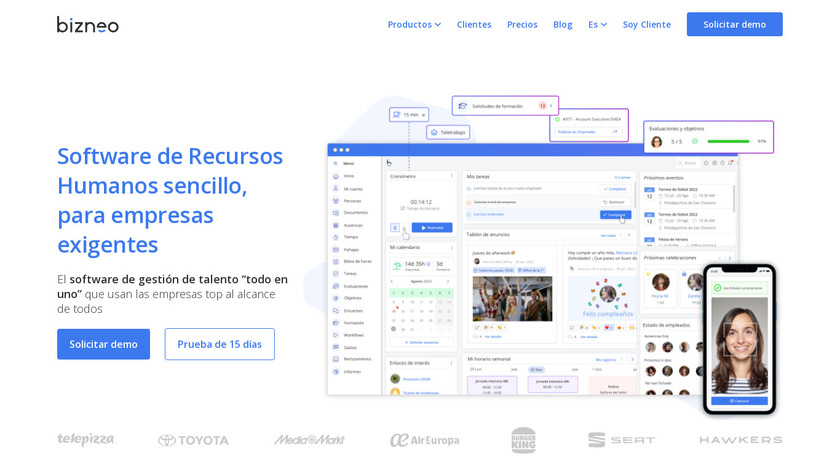 Bizneo Landing Page