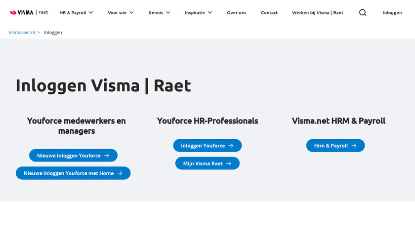 Raet Youforce Landing Page