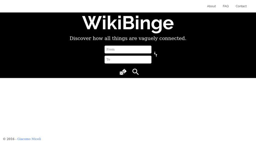 WikiBinge Landing Page