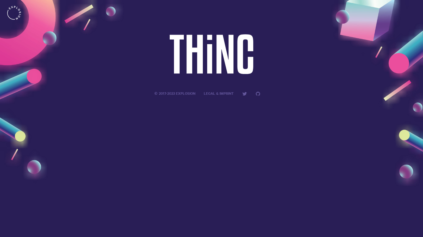 Thinc Landing page