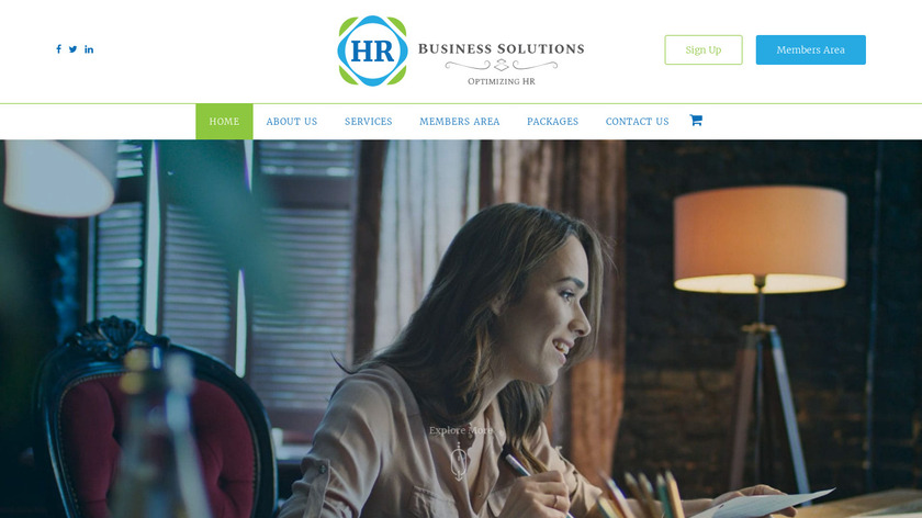 HR Business Solutions Landing Page