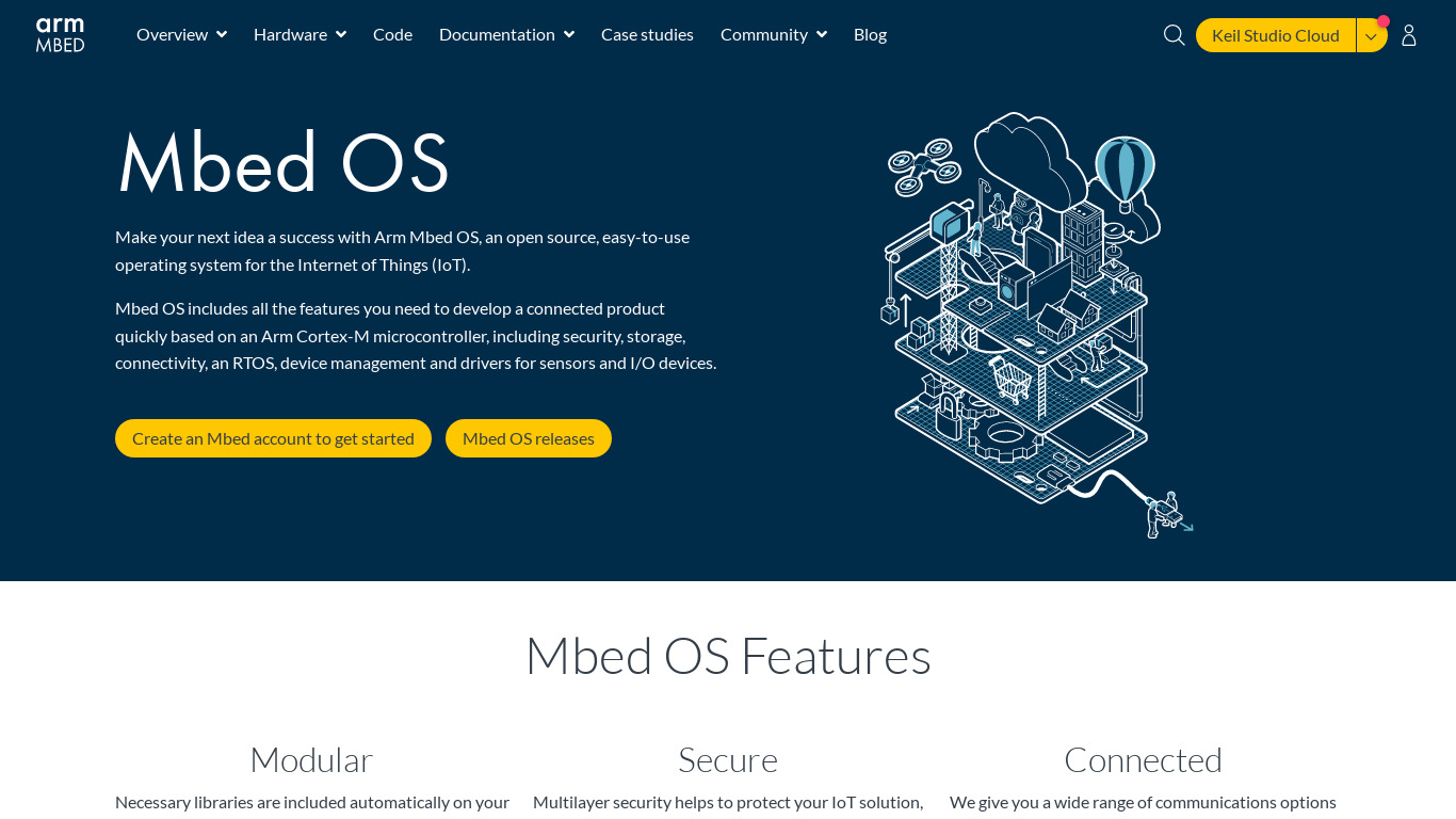 ARM Mbed OS Landing page