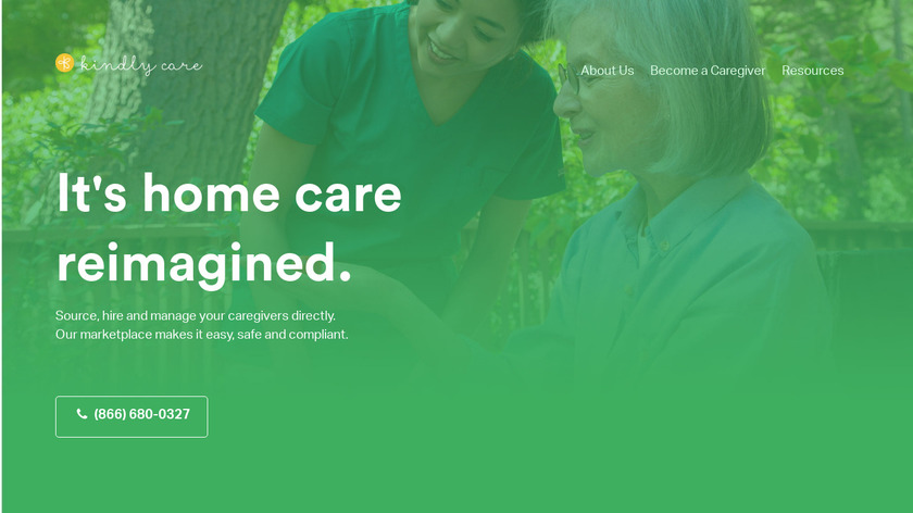 Kindly Care Landing Page