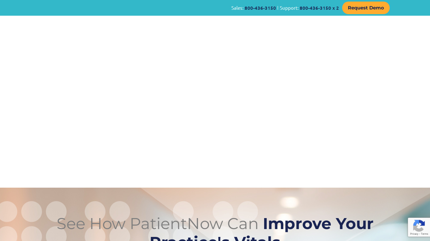 patientNOW Landing page