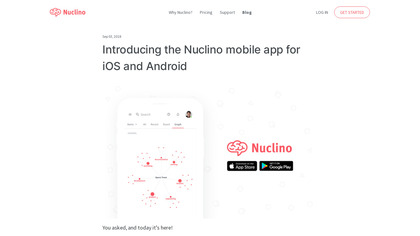 Nuclino mobile app image