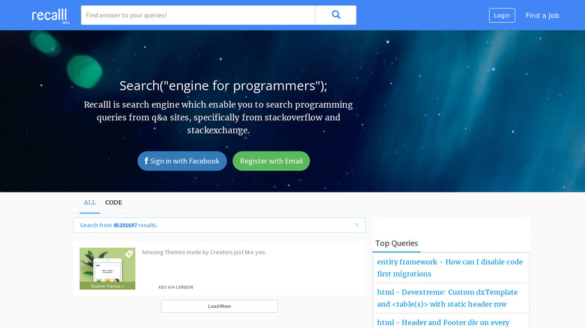 Recalll Landing Page