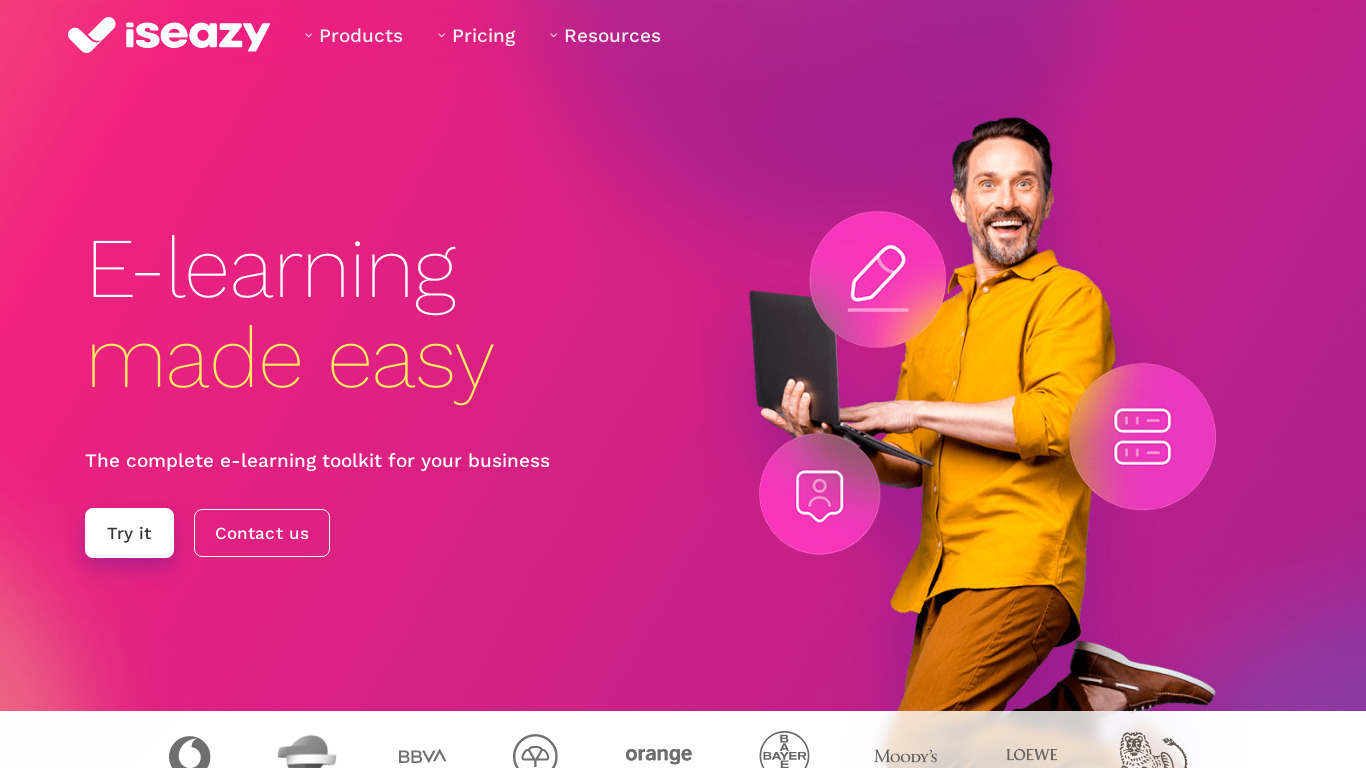 isEazy Landing page
