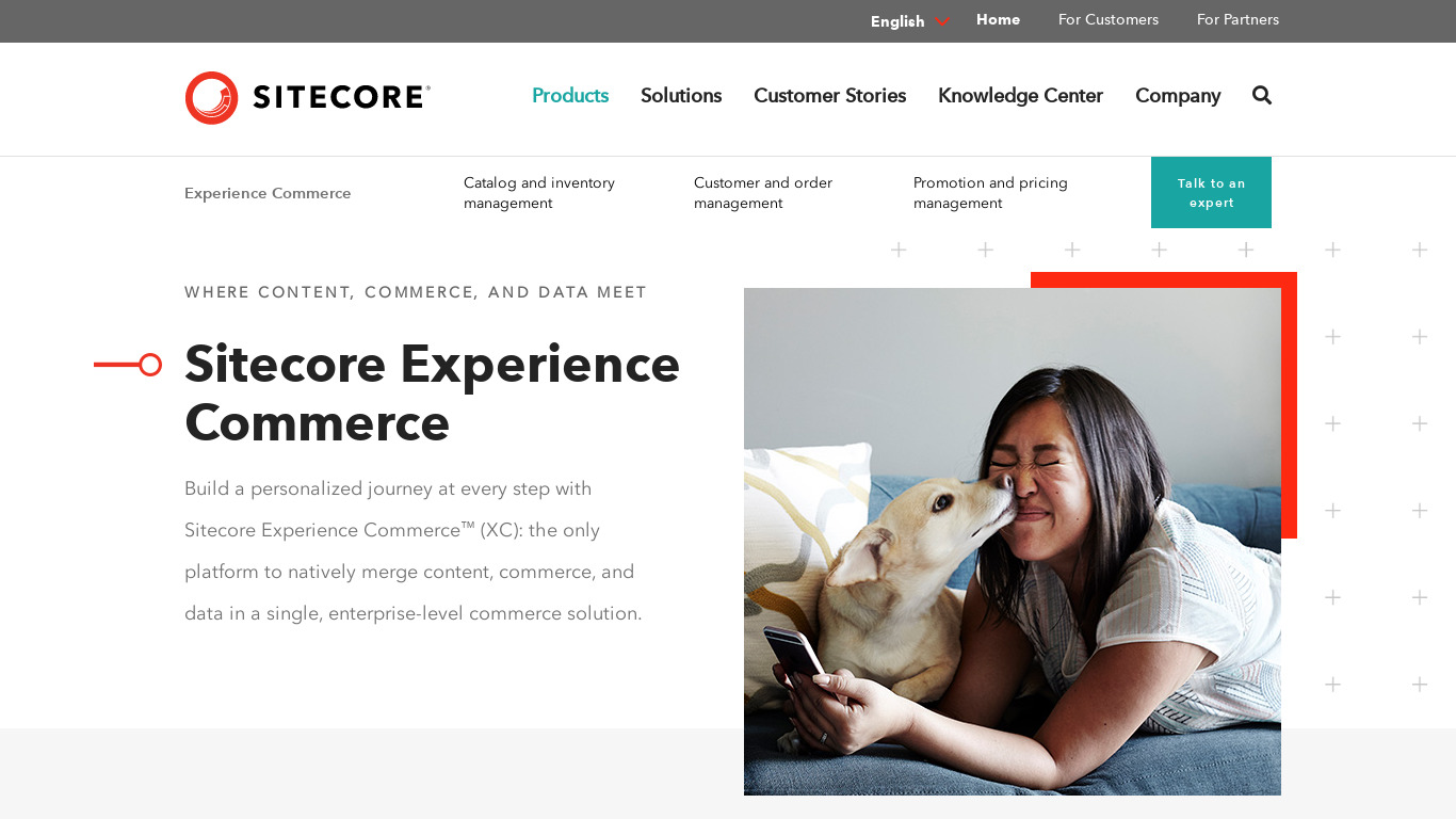 Sitecore Experience Commerce Landing page