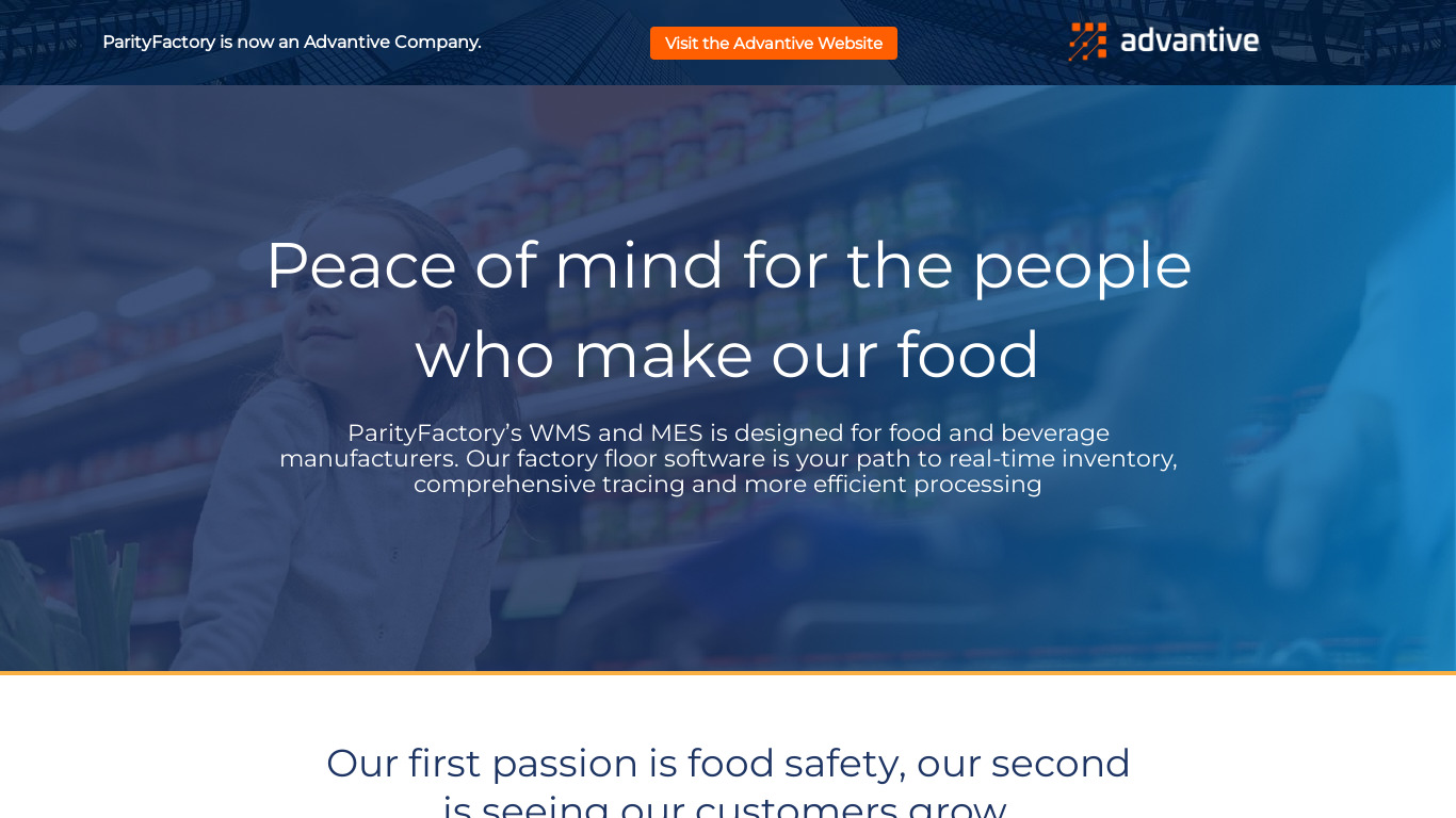 ParityFactory Landing page