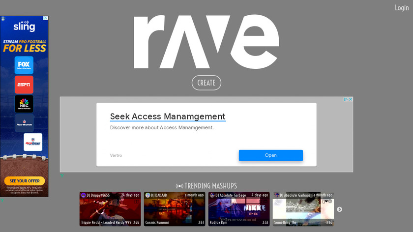 RaveDJ Landing Page