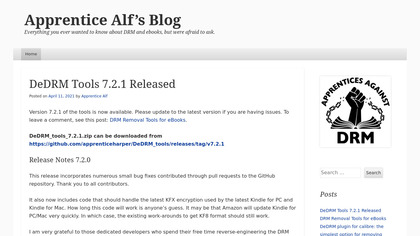 Apprentice Alf's DeDRM Tools image