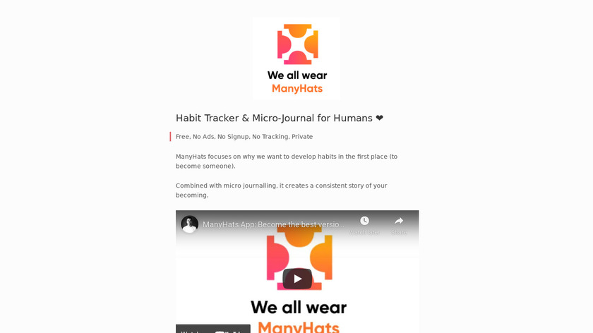 ManyHats App Landing Page