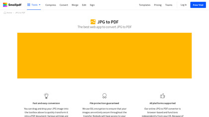 JPG to PDF (by SmallPDF) image