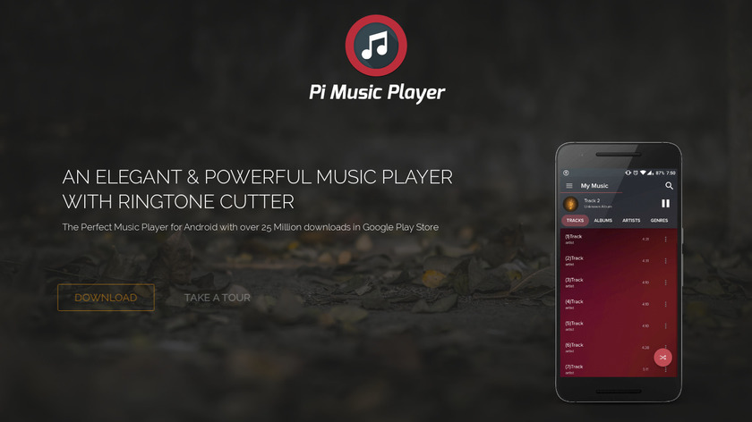 Pi Music Player Landing Page