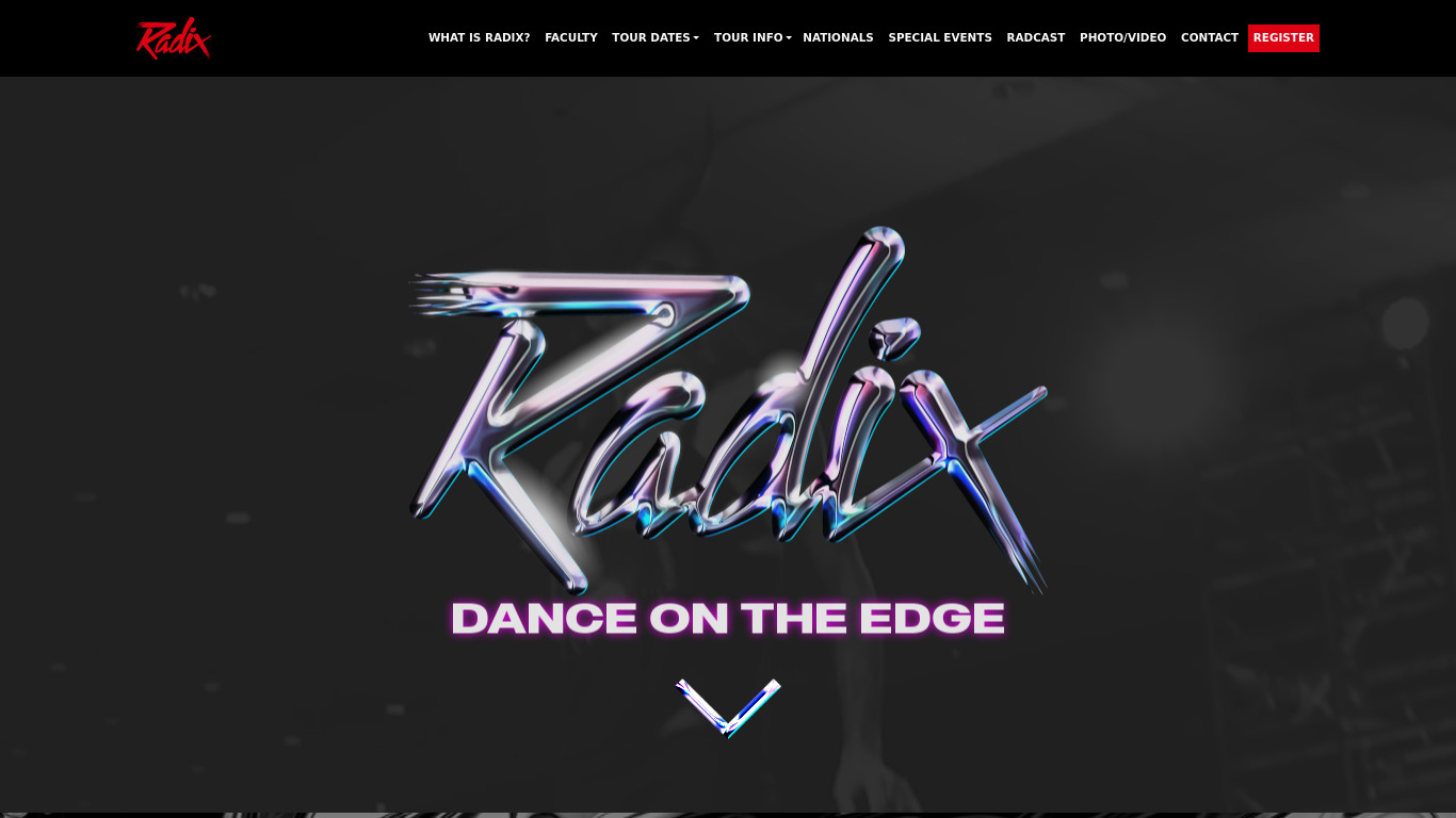 Radix Landing page