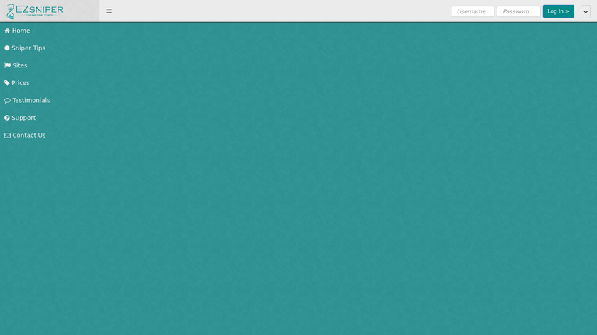 EZ sniper Landing Page