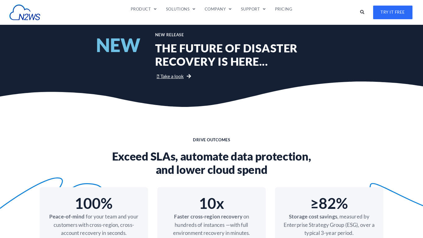Cloud Protection Manager Landing page