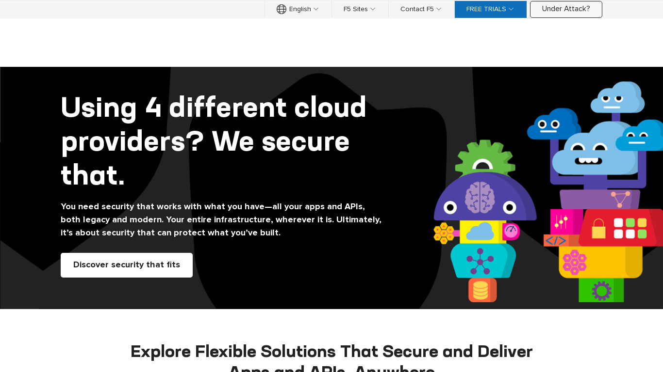 F5 Networks Landing page