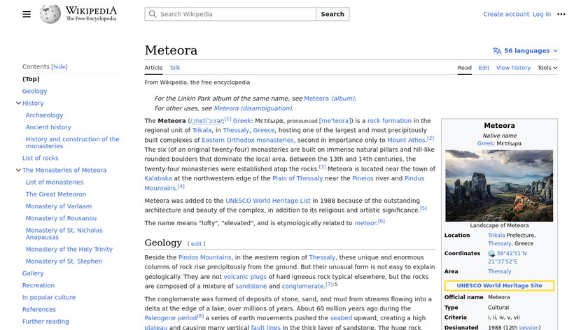 Meteora Landing Page