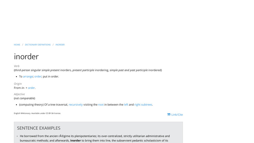 yourdictionary.com inorder Landing Page