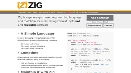 Zig screenshot