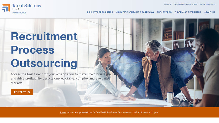 ManpowerGroup Solutions Landing Page