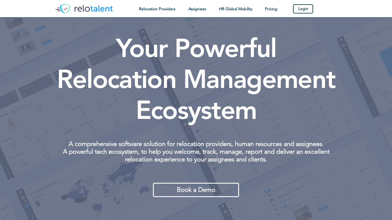 ReloTalent Landing page